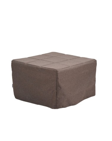 Pouf letto singolo pieghevole Vega tessuto colore tortora