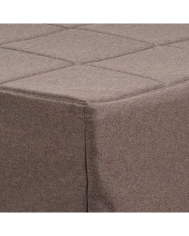 Pouf letto singolo pieghevole Vega tessuto colore tortora