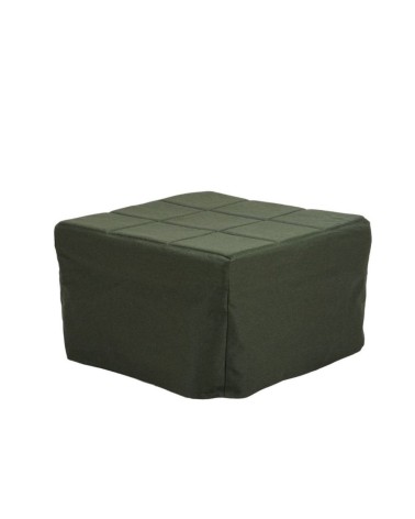 Pouf letto singolo pieghevole Vega tessuto colore verde scuro