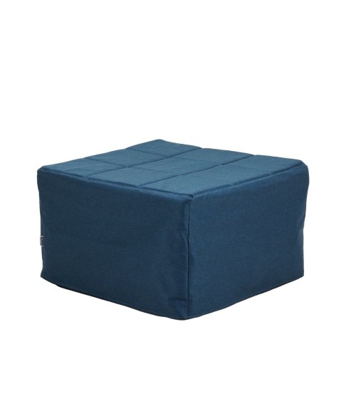 Pouf letto singolo pieghevole Vega tessuto colore blu