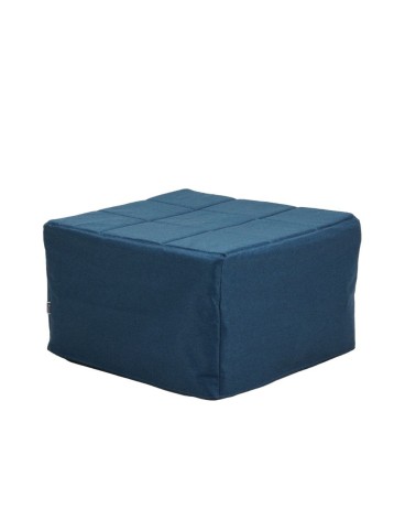 Pouf letto singolo pieghevole Vega tessuto colore blu