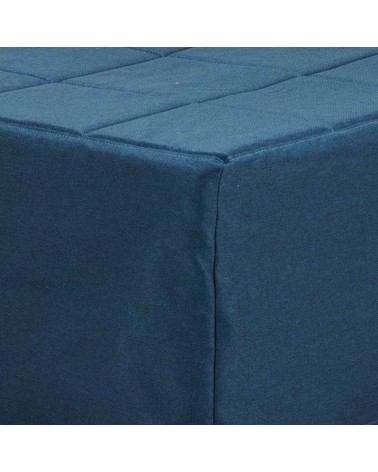 Pouf letto singolo pieghevole Vega tessuto colore blu