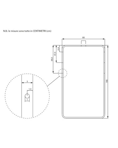 Rete singola a doghe per letto contenitore 170RETE80X190