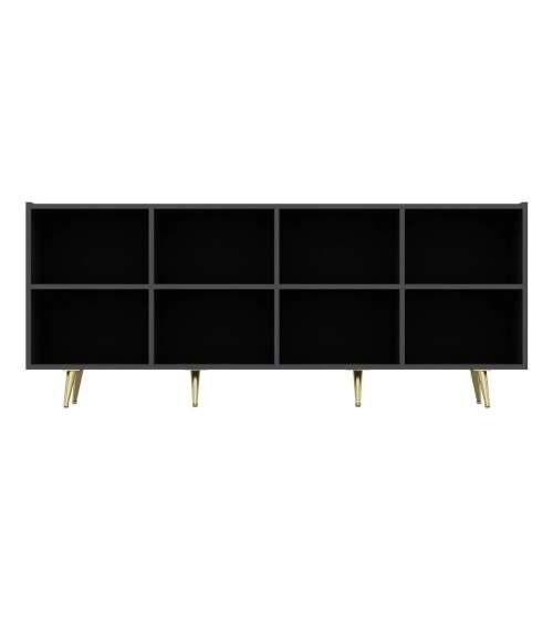 Madia Jose 4 ante antracite con particolari oro 180x47x75h