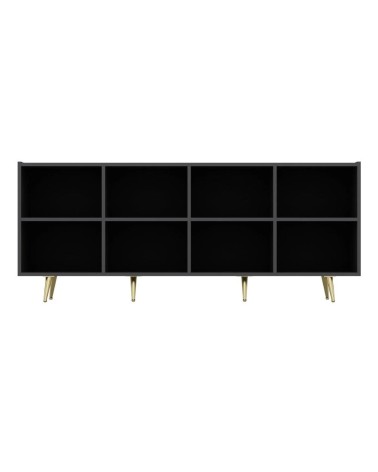 Madia Jose 4 ante antracite con particolari oro 180x47x75h