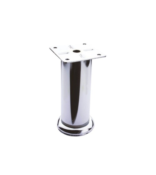 Piede in metallo diametro 4,2 altezza 20 cm cromato