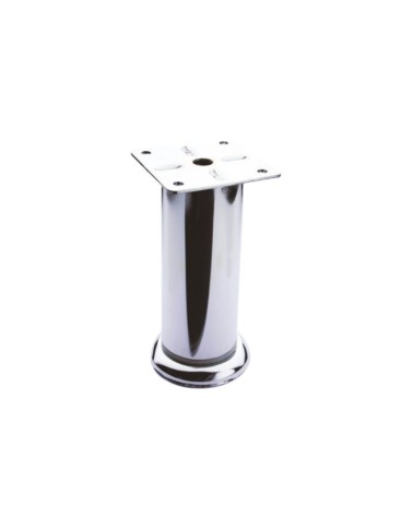 Piede in metallo diametro 4,2 altezza 15 cm cromato