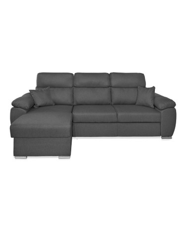 Divano Como II con penisola contenitore grigio Twist20
