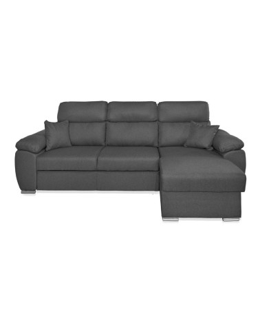 Divano Como II con penisola contenitore grigio Twist20