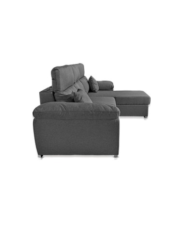 Divano Como II con penisola contenitore grigio Twist20