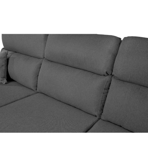 Divano Como II con penisola contenitore grigio Twist20