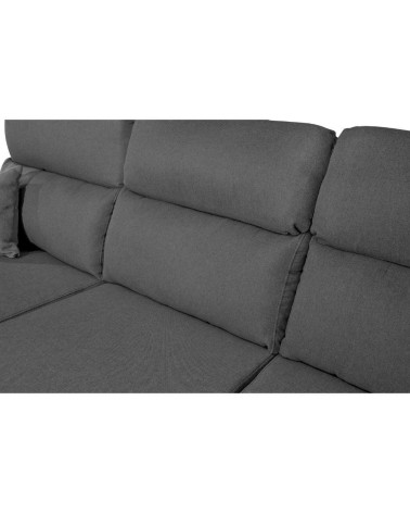 Divano Como II con penisola contenitore grigio Twist20