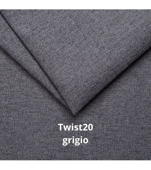 Divano Como II con penisola contenitore grigio Twist20