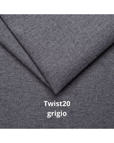 Divano Como II con penisola contenitore grigio Twist20
