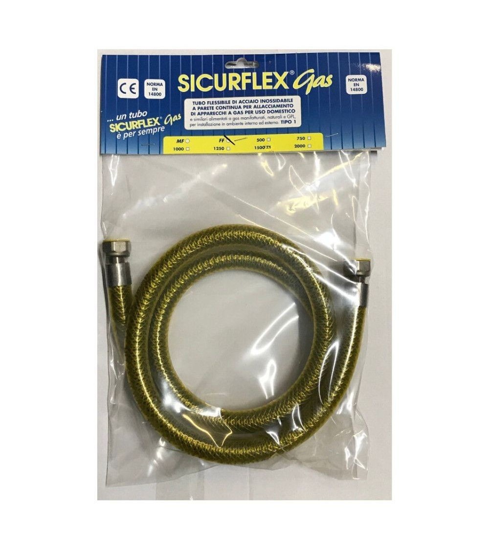 Tubo gas e gpl X10134 da 2 mt acciaio inox ff ½