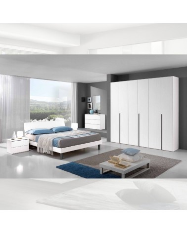 Letto singolo giroletto Manitoba bianco