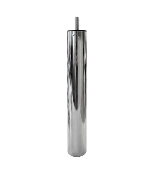 Piede in metallo cromato diametro 4,2 cm altezza 30 cm