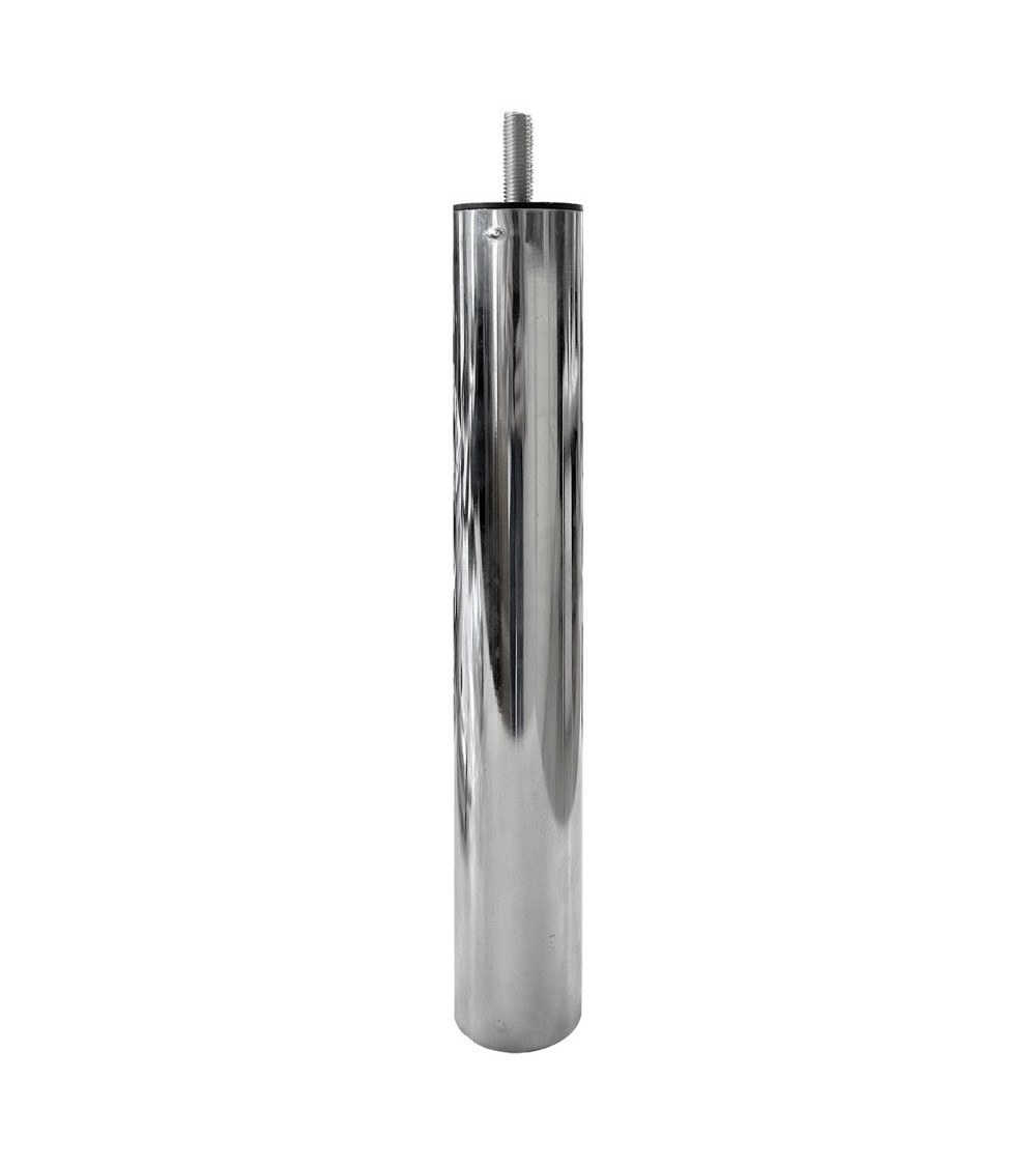 Piede in metallo cromato diametro 4,2 cm altezza 30 cm