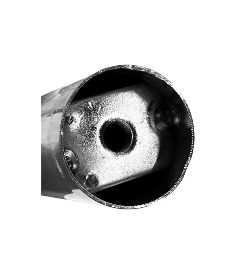 Piede in metallo cromato diametro 4,2 cm altezza 30 cm