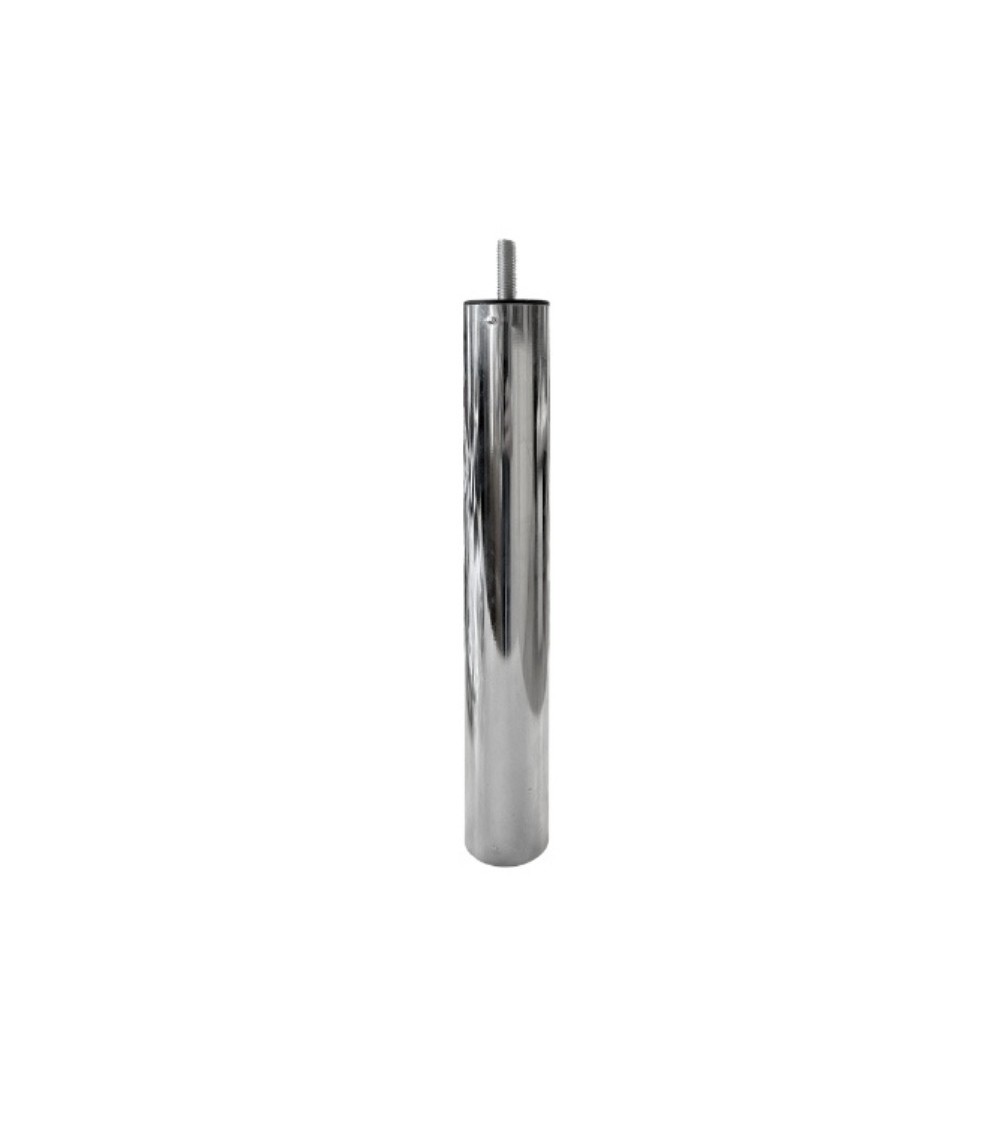 Piede in metallo cromato diametro 4,2 cm altezza 15 cm