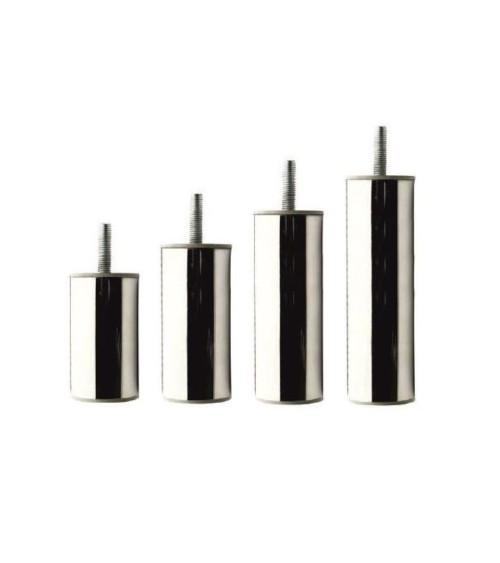 Piede in metallo cromato diametro 4,2 cm altezza 10 cm