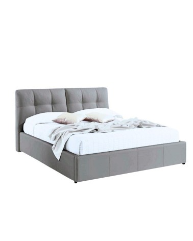 Letto matrimoniale con contenitore Melia grigio Soro 90