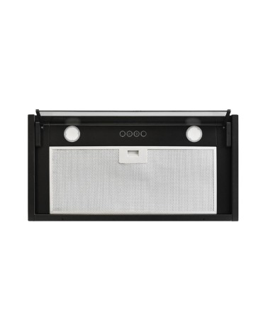 Cappa integrata sottopensile Samet Kripto60 luce led 3 livelli velocità nero classe D