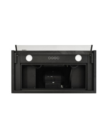 Cappa integrata sottopensile Samet Kripto60 luce led 3 livelli velocità nero classe D