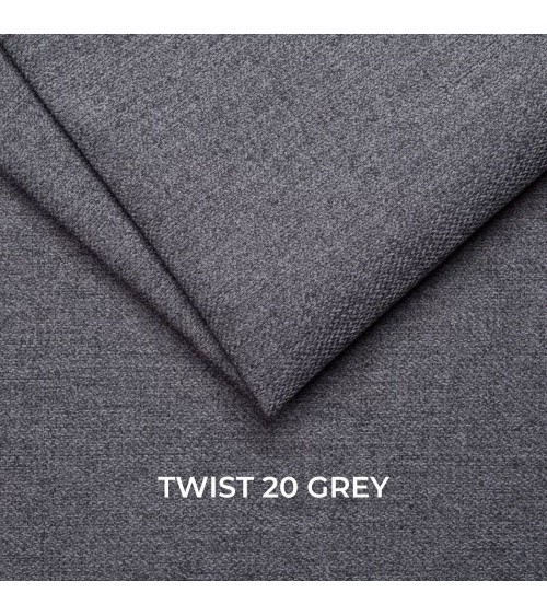 Poltrona Chicago recliner manuale in tessuto Twist 20 grigio