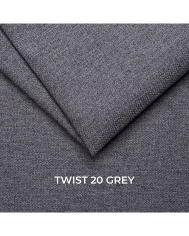 Poltrona Chicago recliner manuale in tessuto Twist 20 grigio