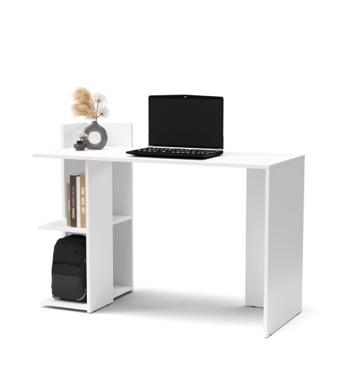Scrivania Paco1 con 2 ripiani colore bianco