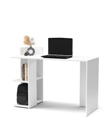 Scrivania Paco1 con 2 ripiani colore bianco