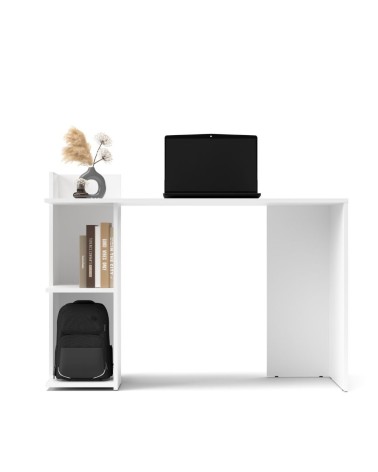 Scrivania Paco1 con 2 ripiani colore bianco