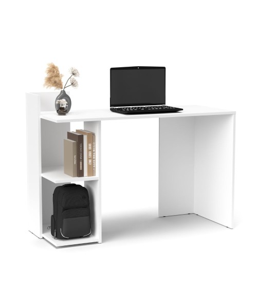 Scrivania Paco1 con 2 ripiani colore bianco
