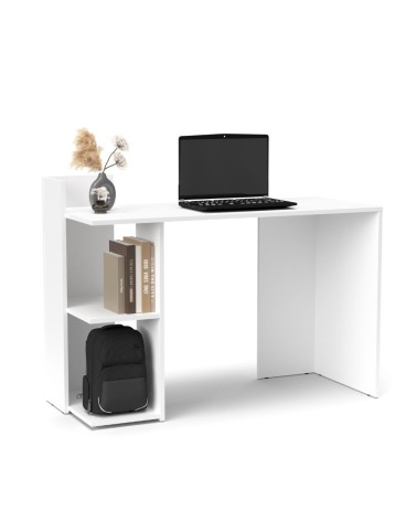 Scrivania Paco1 con 2 ripiani colore bianco