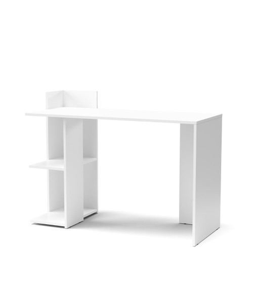 Scrivania Paco1 con 2 ripiani colore bianco