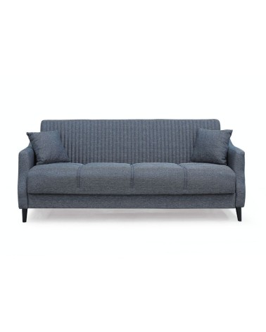Divano letto contenitore Montana 3 posti colore grigio Mina 10
