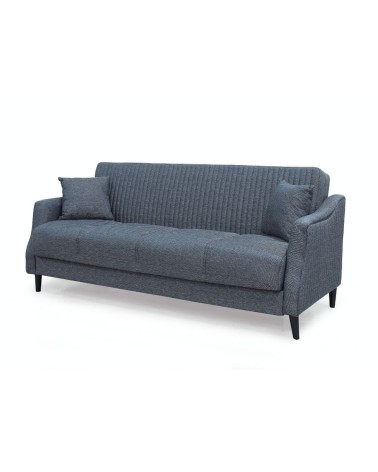 Divano letto contenitore Montana 3 posti colore grigio Mina 10