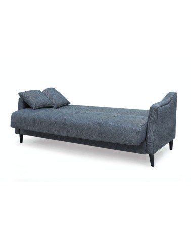 Divano letto contenitore Montana 3 posti colore grigio Mina 10