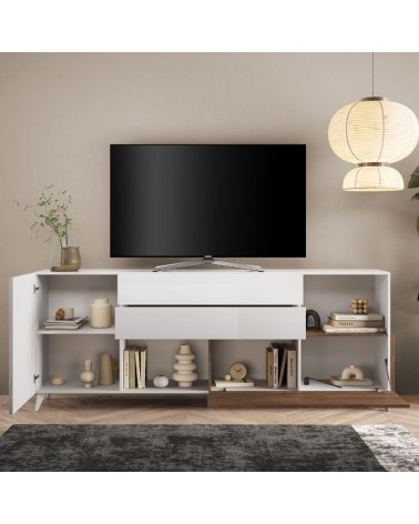 Madia Marion 240 cm. colore bianco ludico e mercure