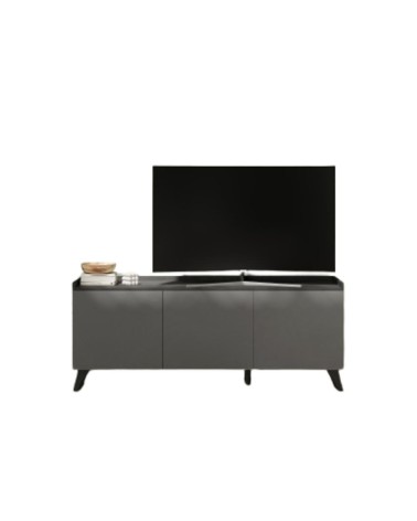 Porta Tv Polan 3 ante colore ardesia e piombo