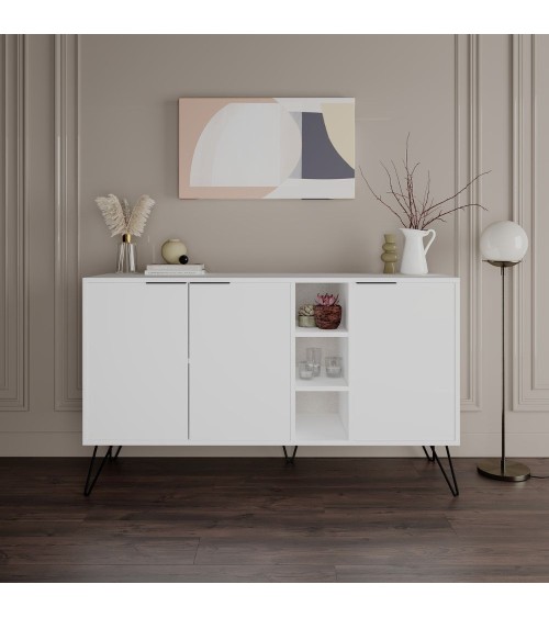Madia Clara bianco 3 ante 142x35,6x83h