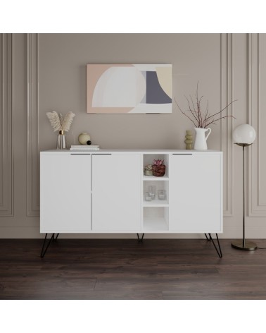 Madia Clara bianco 3 ante 142x35,6x83h