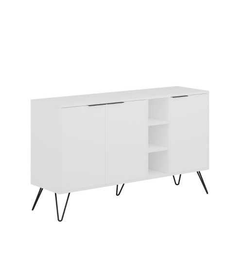Madia Clara bianco 3 ante 142x35,6x83h