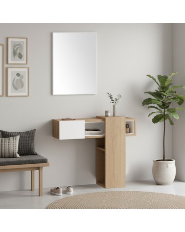 Ingresso Efes rovere bianco con specchio