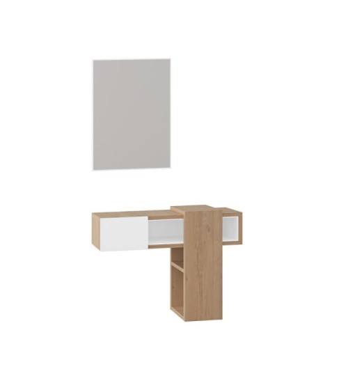 Ingresso Efes rovere bianco con specchio