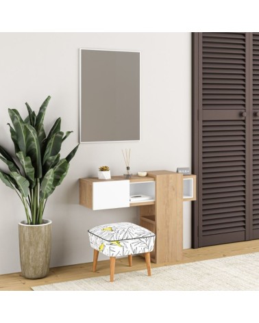 Ingresso Efes rovere bianco con specchio