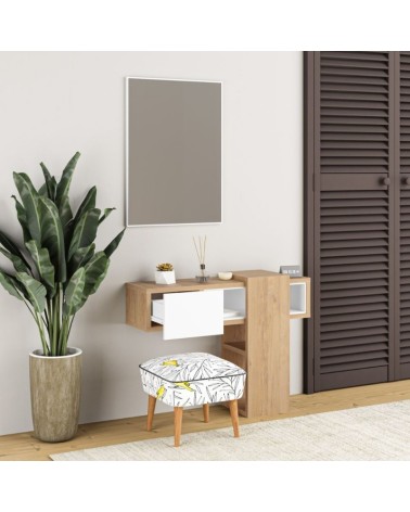 Ingresso Efes rovere bianco con specchio