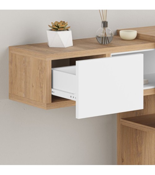 Ingresso Efes rovere bianco con specchio