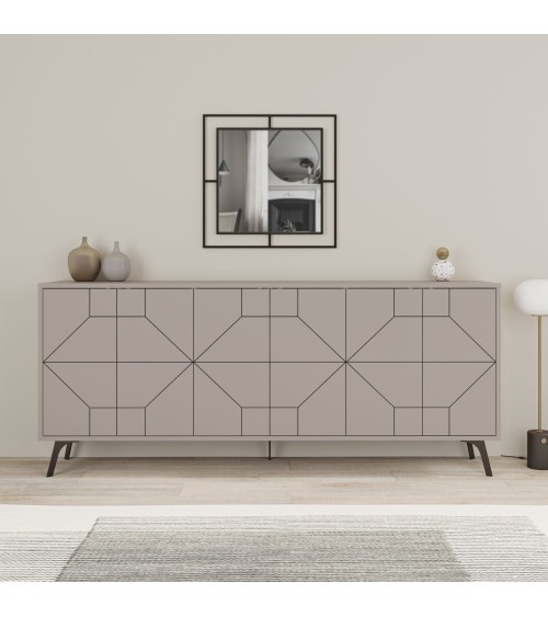 Madia 6 ante Dune 183 cm. colore tortora